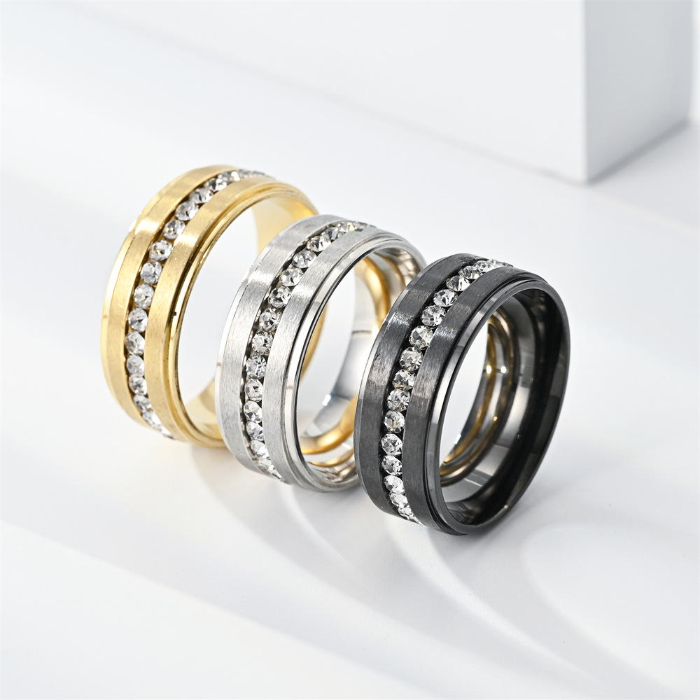 Men'S Accessories Gift Ideas - Кольца с бриллиантами из нержавеющей стали