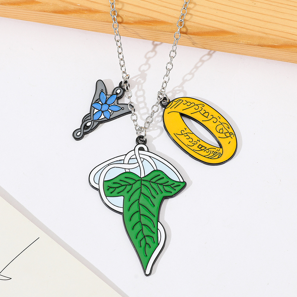 Men Accessories Pendant - Ожерелье с изображением эльфов из «Властелина