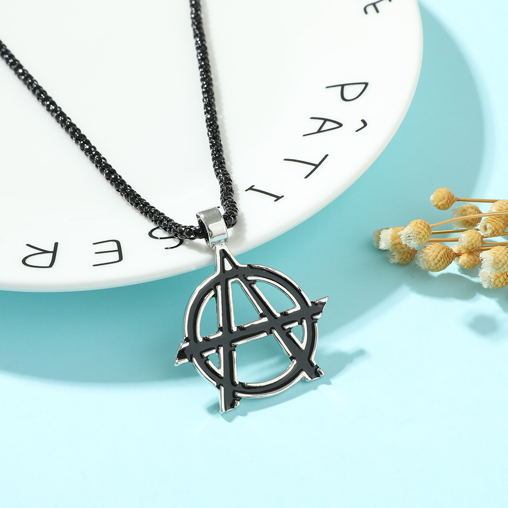 Men Accessories Pendant - Винтажное ожерелье с логотипом символа A