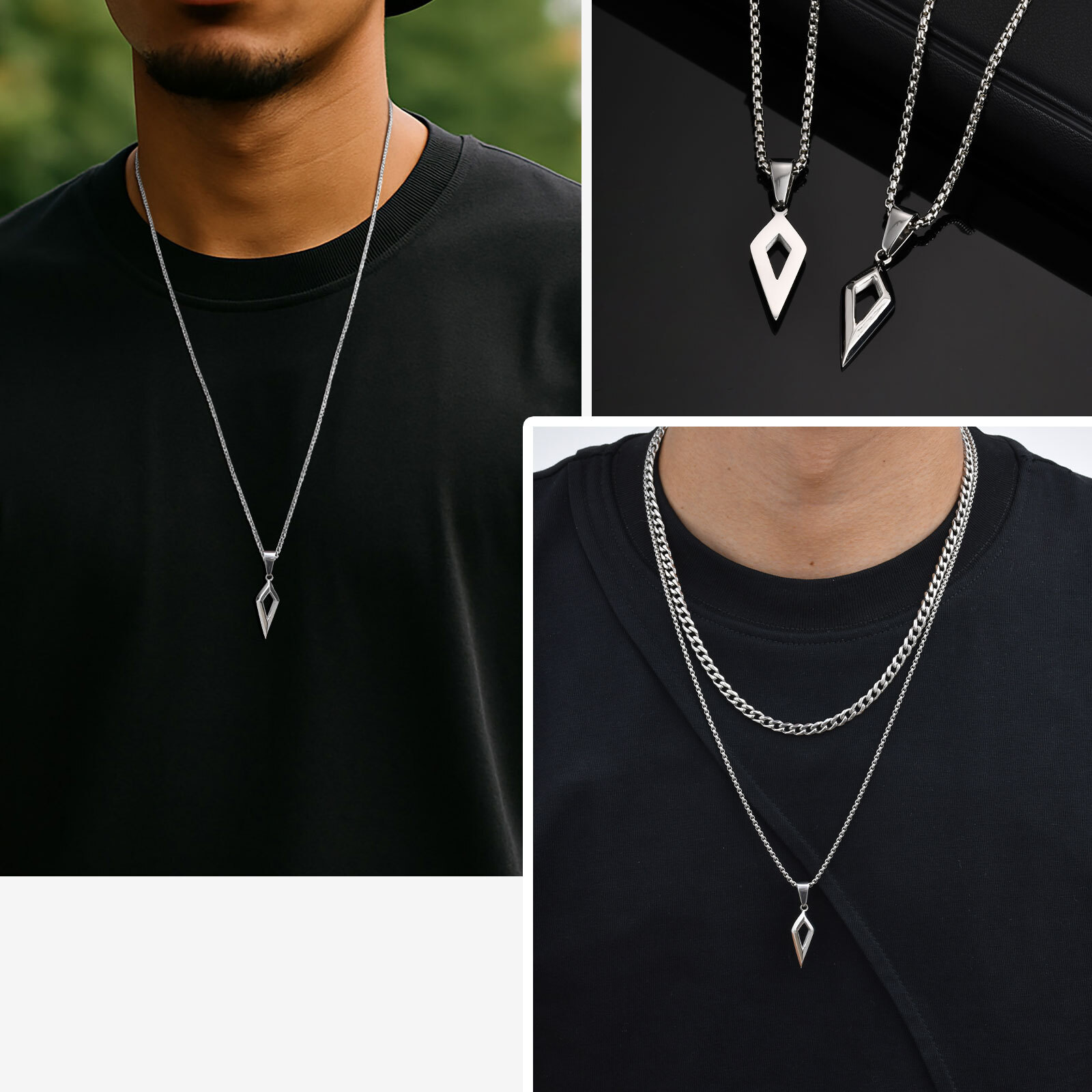 Ожерелья с подвеской из нержав – обзор и цена Men'S Accessories Jewelry